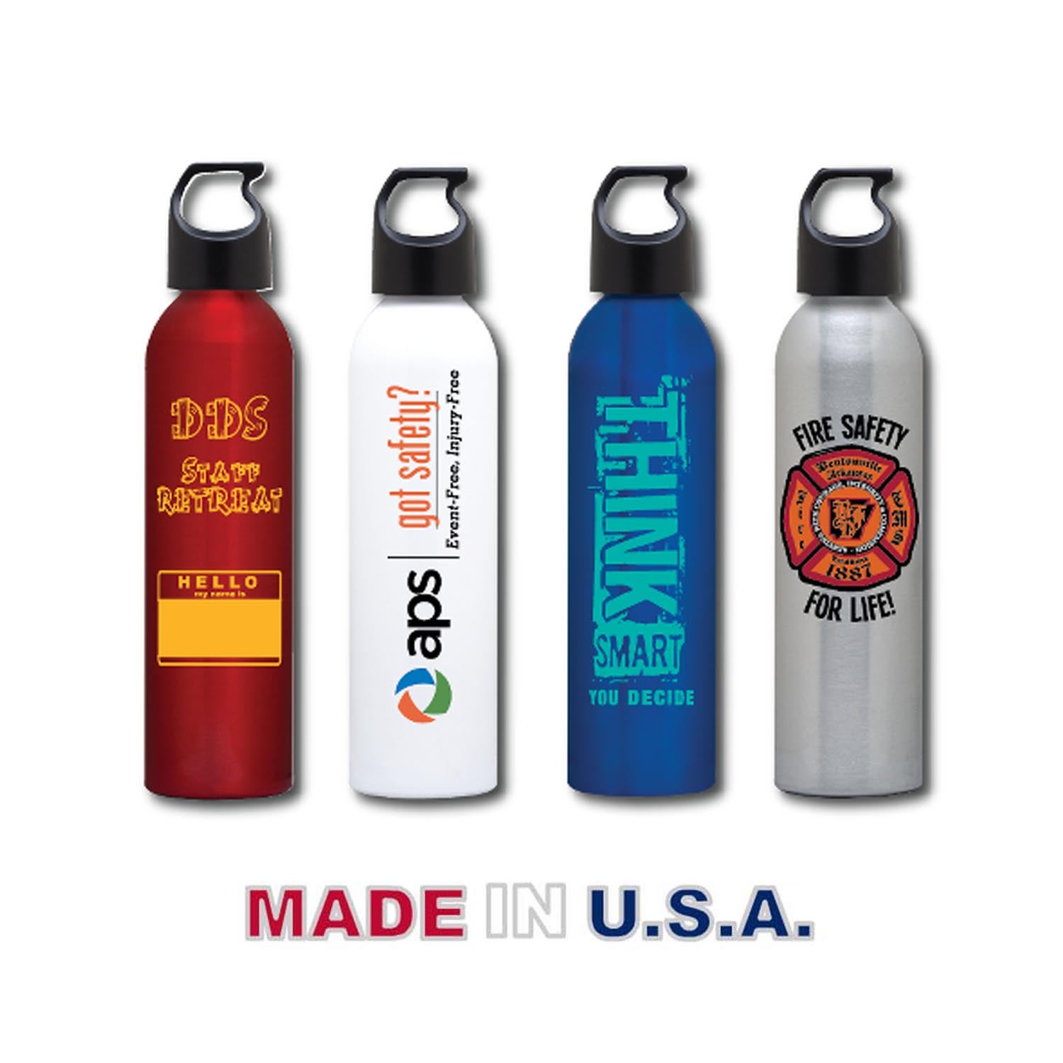 USA Made Aluminum Water Bottle 24 oz Eco Promotional Products